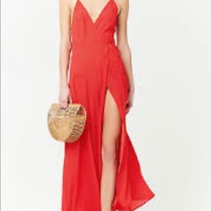 Forever 21 Polka Dot Maxi Dress